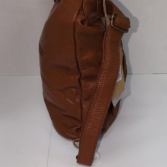 Ampere Creations Vegan Leather Backpack in Tan - Picture 7 of 12